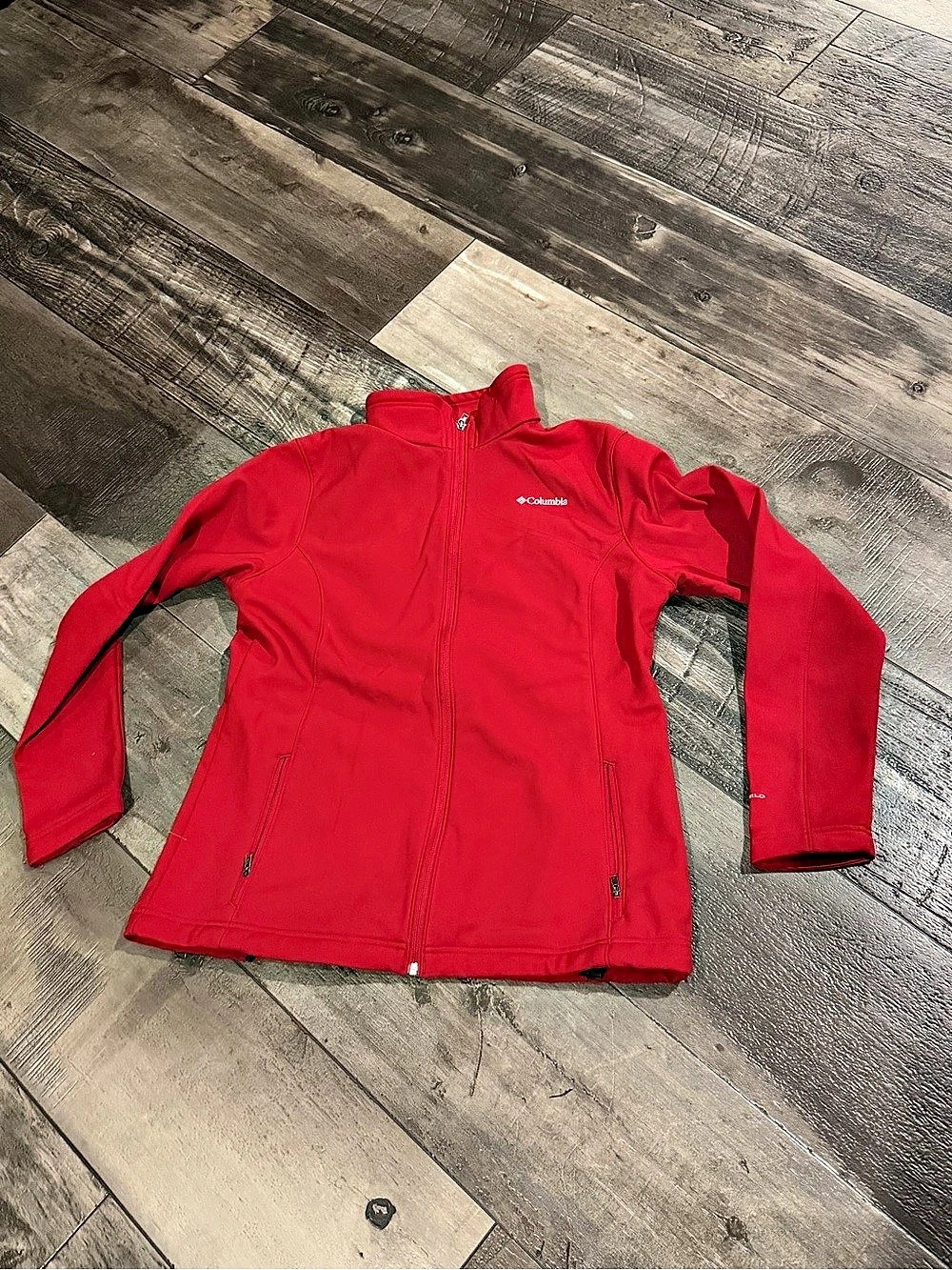 Womens Columbia Glacier Point Red Full-Zip Jacket Size XL